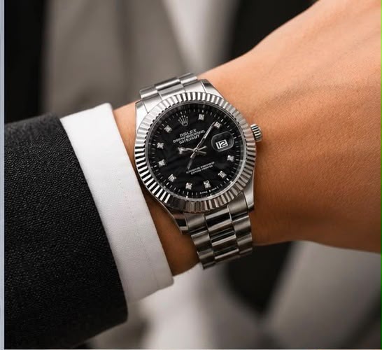Rolex Datejust | Black Diamond Dial | Stainless Steel Luxury Watch