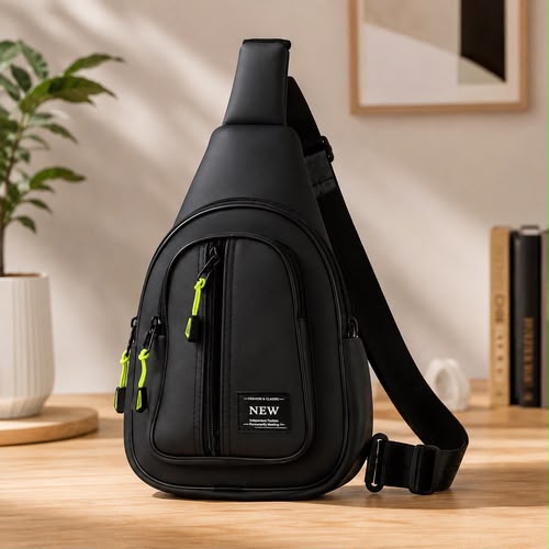 Premium Black Crossbody Bag — Stylish, Compact & Versatile 🖤