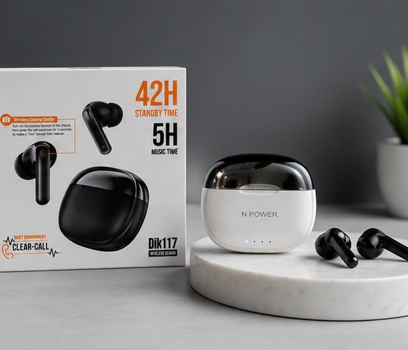 DK117 Wireless Earbuds — Premium Sound, Powerful Performance 🎧